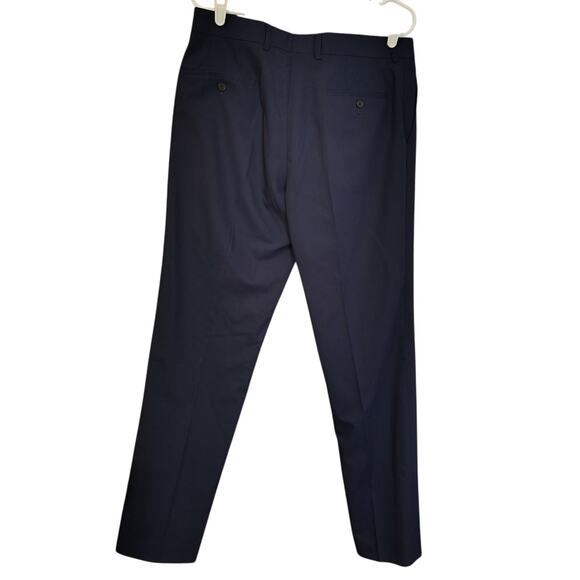 The Savile Row Company Pants Men's Size 34x32 Navy Blue Dress London Career Nice - Picture 4 of 5